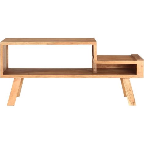 Maison Exclusive - Couchtisch 100 x 50 x 45 cm Akazie Massivholz (1/5)