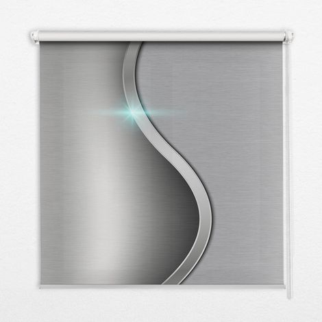 Innenrollo Fensterrollo - Rollo ohne Bohren - Sichtschutzrollo - Lichtdurchlässiges Rollo - Rechteckiges - Rollo - (90 cm x 140 cm) - Metall (1/5)