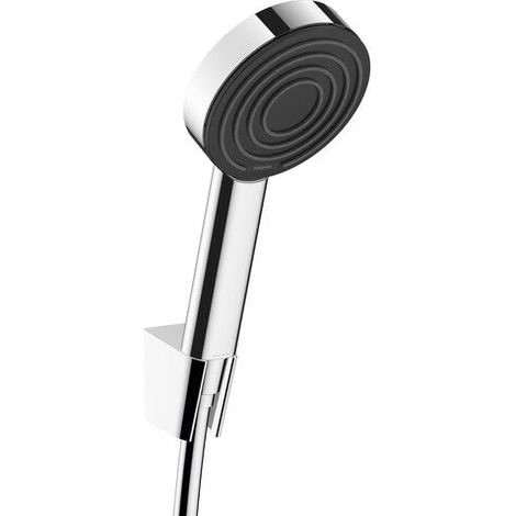HANSGROHE Pulsify Einstrahl-Brausekopf, Schlauch und Halter, chrom HANSGROHE