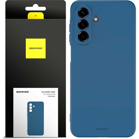 Custodia in silicone Spacecase 3.0 per Galaxy A56, blu scuro (1/5)