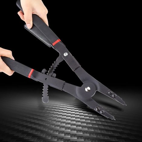 Universelle 16"-Sicherungsringzange mit Ersatzspitzen für Sicherungsringe (1/5)