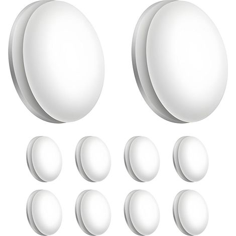 Elkuaie Poids pour Rideau de Douche - Aimants pour Rideau de Douche - 4x4 cm - 8 Pièces - Blanc (1/5)