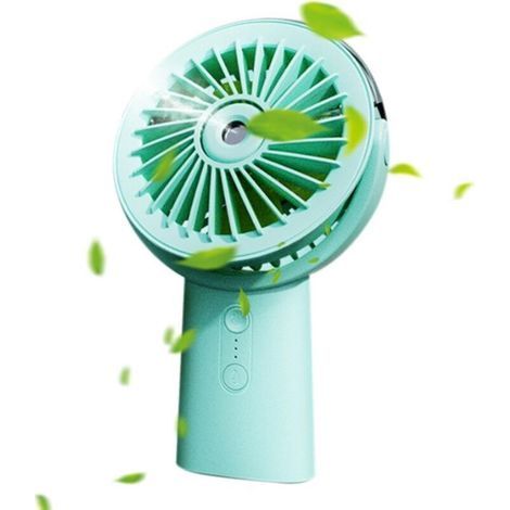 Ventilateur brumisateur portable d'extérieur, réglable sur 3 vitesses, avec réservoir d’eau intégré et batterie rechargeable 4000 mAh – idéal pour la plage, les voyages, les activités en plein air et (1/5)