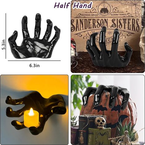 Realistische Halloween-Dämonenhand – Gruselige Kunsthand für Büro- und Wohnraumdekoration, Horror-Accessoire (15 x 2 x 12,5 cm)-lsw