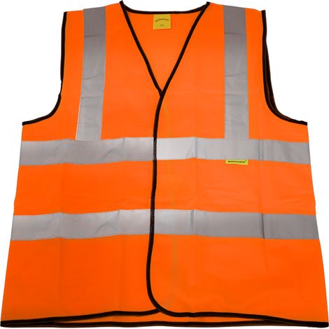 Sealey 9812XL Worksafe Hi-Vis Orange Waistcoat - X-Large