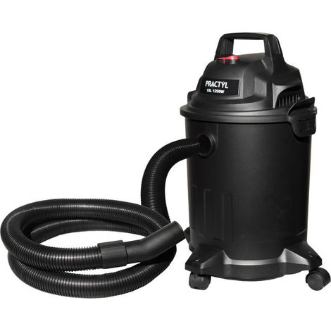 1250-W-Industriesauger mit 15 l Fassungsvermögen und Kabel Staubsauger für Garten, Werkstatt und Haushalt Staubsauger mit Rä (1/5)