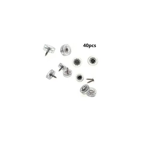 40 rutschfeste, feuchtigkeitsbeständige, geräuscharme 18 mm Silikon-Bodenschoner für Möbel, Stuhlbeine und Fliesen – Crezuo