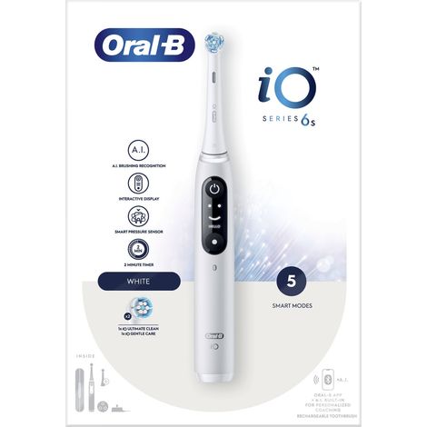 Oral-B iO 6 Adulto Cepillo dental vibratorio Blanco