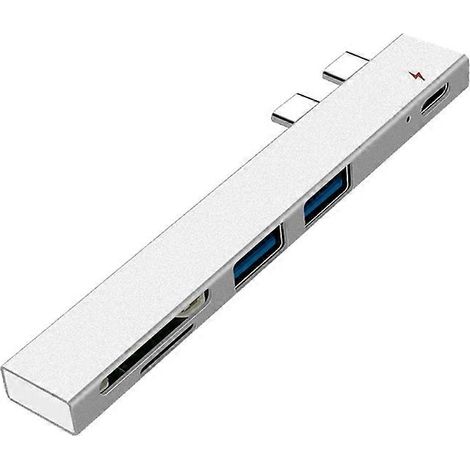 Adaptateur secteur multi-interfaces USB 2.0 Type-C avec lecteur de cartes SD/TF (1/5)