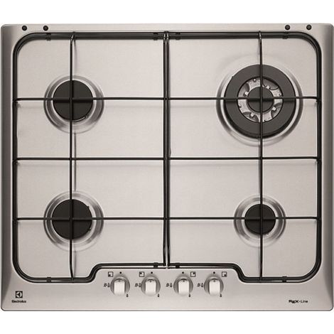 Placa de cocina Electrolux PX640UV Acero inoxidable Integrada Gas 4 quemador(es)