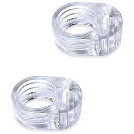 4 Pièces Protection Poignee Porte - Butée de Porte en Silicone - Butoir Poignée de porte en PVC - Stop Porte Non Toxique Transparent - Protéger le Mur - Stoppeur fenêtre(Bague Simple) GROOFOO (1/5)
