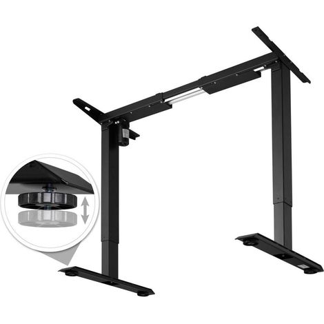 Escritorio sit-stand con mueble de acero (base) 1 función negro 080000387