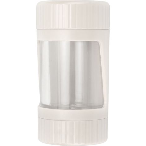 Conteneur anti-odeurs amovible, loupe transparente anti-odeurs avec fonction lumière, contenant de rangement pour pilules Spice, blanc (1/5)