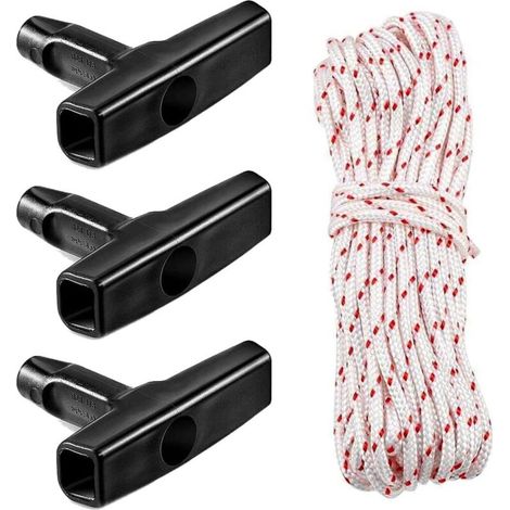 Cavo di avviamento da 10 m, 3,0 mm con 3 maniglie di avviamento, per tosaerba, motoseghe, decespugliatori e altri componenti del motore.