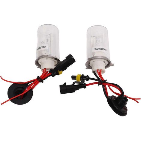 Ampoule de phare H4-2 6000K avec protection contre les surtensions et les sous-tensions, kit de conversion d'ampoule de phare 100W pour voitures