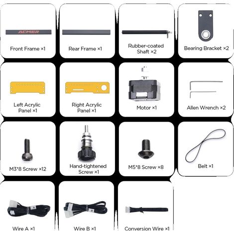 Rodillo rotatorio láser, diámetro ajustable, compatible con LightBurn, M3 (1/2)
