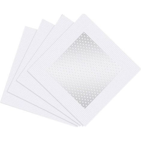 4 Pièces Patch de Réparation de Muren Aluminium, Patchs autocollants en aluminium pour Plaque de Plâtre pour Cloison Sèche (150 mm) (1/5)