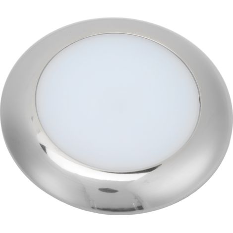 Plafonnier LED ultra-mince 152 mm (6 pouces) 12 V, étanche IP66, montage en surface, pour bateaux, yachts, camping-cars et véhicules de loisirs. (1/5)