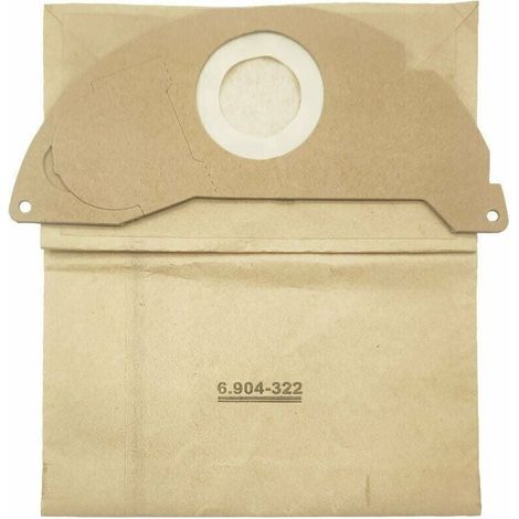 Vacuum cleaner bags for Kärcher WD2, set of 8 paper filter bags Premium filter bags for Kärcher 6.904-322.0 WD 2.200 A2004 vacuum cleaner bags, MUMU (1/4)