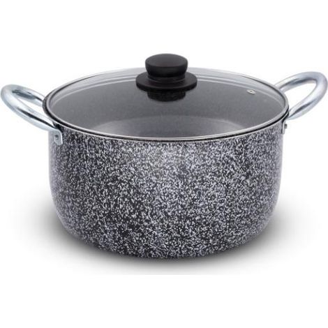 Pentola Antiaderente in Alluminio Maxima con Coperchio in Vetro 24 cm (1/2)
