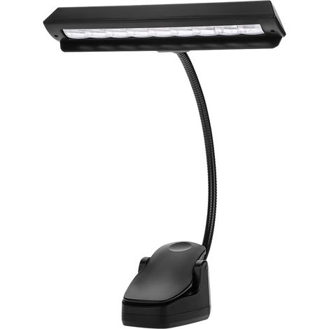 Lampe de lecture à pince flexible 9 LED portable pour pupitre, bureau et chambre (1/5)