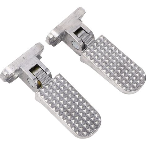 Repose-pieds Pliables, Pédales de Repose-pieds de Moto en Alliage D'aluminium, Repose-pieds Rainurés Antidérapants, Pédale de Repos Large pour Vélos électriques