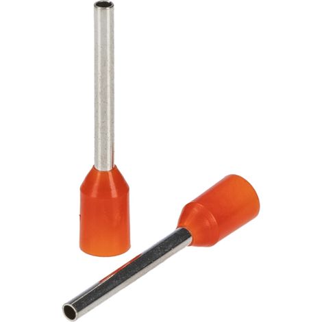 Embout de câblage RS PRO, 0.5mm², Orange, longueur 12mm