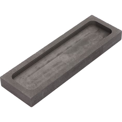 Lingot en graphite Moule rectangulaire Creuset Haute Stabilité Thermique pour Coulée Or Argent Cuivre (1/5)
