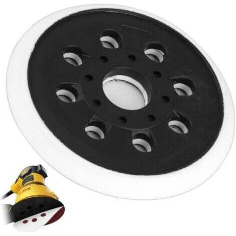 Plateau Ponceuse 125mm pour Bosch GEX125-1AE, Plateau de Ponçage Professionnel à 8 Trous Disque de Polissage de Ponçage Accessoire (1/4)