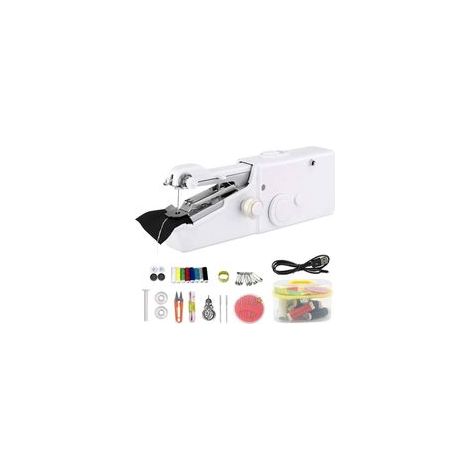 Machine à Coudre Portative, Mini Machine à Coudre Électrique pour Adulte, Facile à Utiliser pour les Débutants Point Rapide Adapté aux Vêtements Tissus Bricolage (2)