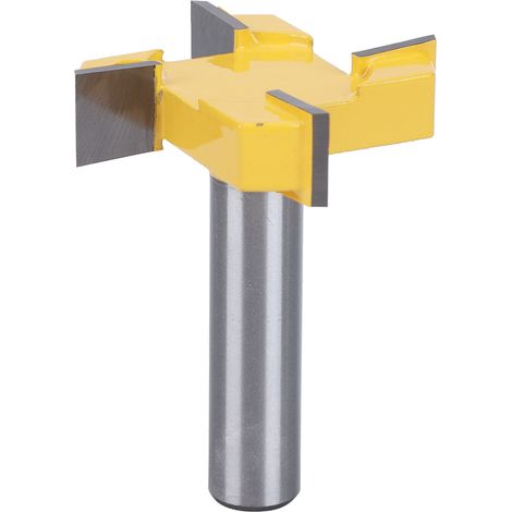 Fraise De Surfaçage En Carbure T-Type 4 Lames 12x1/2 Pouces Pour Bois Mdf Contreplaqué Panneau Compact - Lot De 1 (1/5)