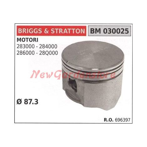 Pistone motore rasaerba tagliaerba Ø 87.3mm BRIGGS & STRATTON 030025