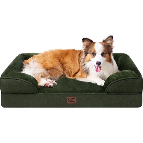 Panier Chien Grande Taille, Orthopédique et Lavable, 104x68x16.5cm (1/5)