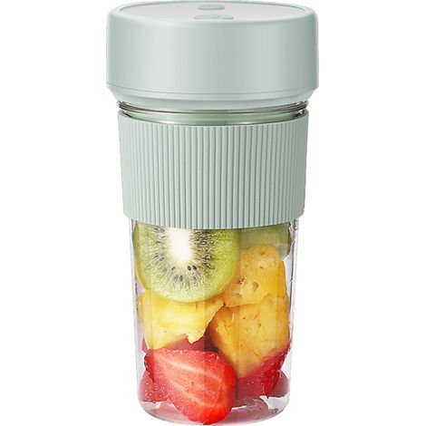 Presse-agrumes électrique Portable de 350ml, 5W, 18000 tr/min, mélangeur USB, Mini avec lanière en paille, pour la maison, l'école et le bureau (1/5)