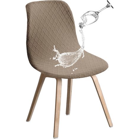 Funda para silla, Funda de asiento, Tapicería antideslizante para silla, Funda de silla extraíble, Fundas lavables, Universal, Negro, Poliéster (1/5)