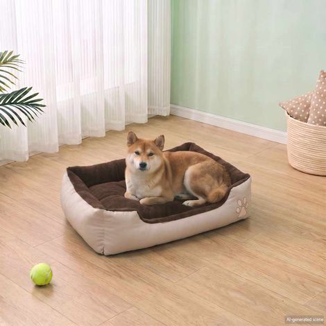vidaXL Cama para perro con cojín acolchado talla L (1/4)