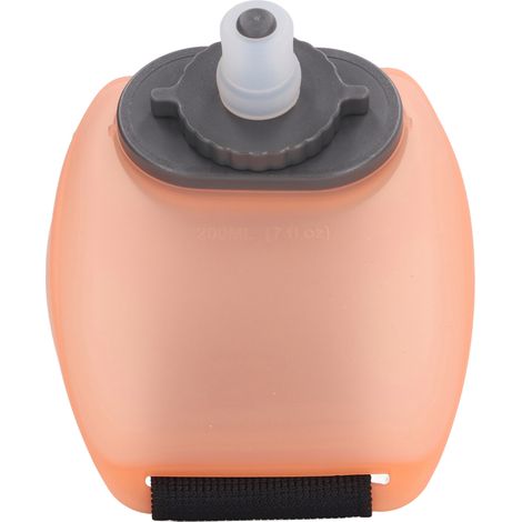 Tragbare 200-ml-Trinkflasche fürs Handgelenk – ideal für Berg- und Outdoor-Sportarten, freihändig nutzbar, halbtransparent, orange (1/5)