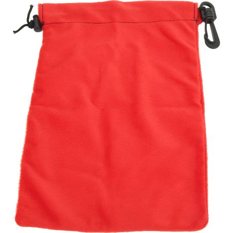 Sac de rangement à double cordon de serrage, étanche à la poussière, portable, idéal pour le camping, l'alpinisme et les voyages (rouge). (1/5)