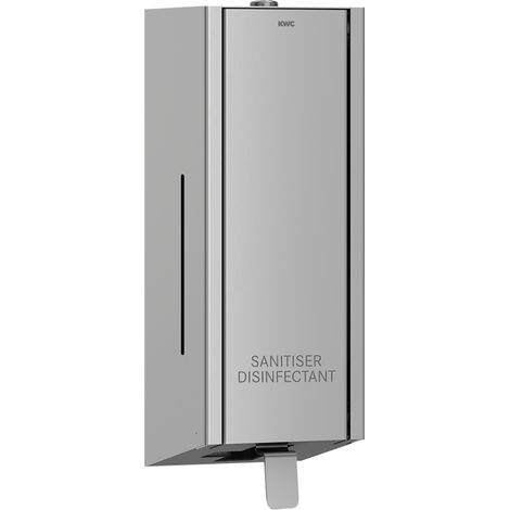 KWC AR Desinfektionsmittelspender, EXOS,  Edelstahl, Aufputz, 120x345x120 mm