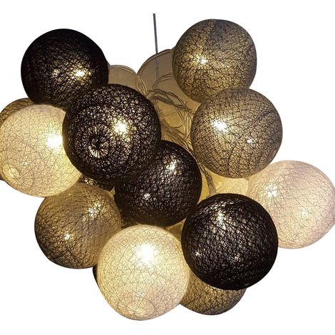 Guirlande Lumineuse Boules - 3 M 20 LED Chaîne Pour Décoration Intérieure Extérieure Noël Mariage Fête Chambre Rideau - 1 Pièce (1/5)
