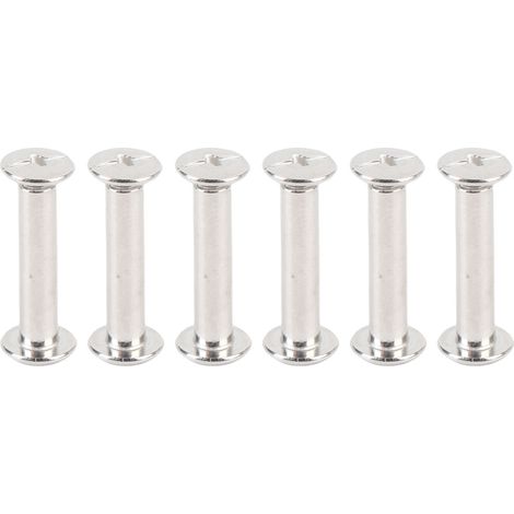 Lot de 40 rivets M4 à tête plate ronde, multifonctionnels, pour la reliure de livres et autres travaux manuels (5 x 22 x 9,5 mm). (1/5)