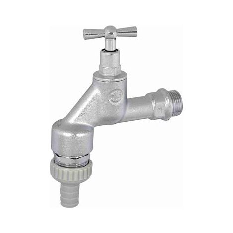 JS SOUPAPE DE DÉCHARGE AVEC RB+SV, SANS POIGNÉE DE ROBINET SUPERIEURE, 1/2", CHROME MAT (1/3)