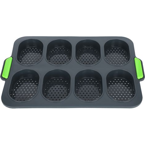 Moule À Gâteau En Silicone Antiadhésif 8 Cavités Résistant De -40°C À 230°C Pour Pâtisserie Maison Et Professionnelle Lot De 1 (1/5)