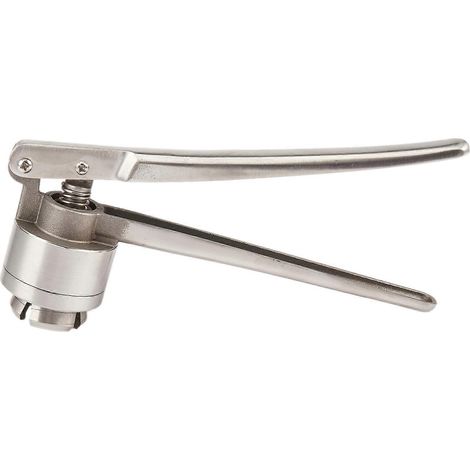 Sertisseuse manuelle en acier inoxydable pour flacons en aluminium avec bouchons à clapet de 20 mm. (1/4)