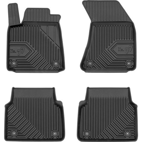 Tapis de Sol de Voiture pour Audi A8 2009-2017 sauf version longue TPE Noir 4Pcs (1/5)