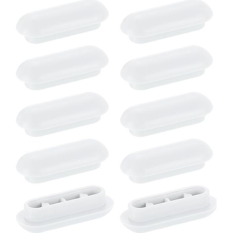 10Pcs Bumper Pour Siège De Toilette, Bumper Anti-Dérapant En Plastique Pour Siège De Toilette, Bumper Universel Pour Couvercle De Toilette En Caoutchouc Pour Maison Hôtel, Blanc (1/5)