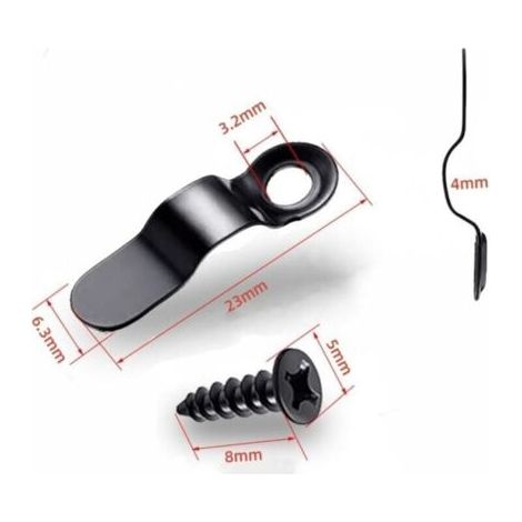 Lot de 100 boutons rotatifs pour cadre photo, clips de fixation pour cadre photo, clips de fixation avec vis, clips de support pour accrocher des photos (1/3)