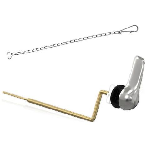 Kit de remplacement de chaînette pour levier de chasse d'eau en laiton (montage latéral), comme illustré (1/5)