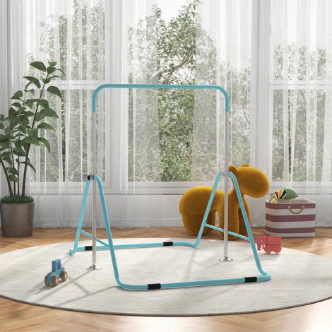Barres parallèles pliables pour enfants, hauteur réglable de 88 à 128 cm, vertes (1/5)