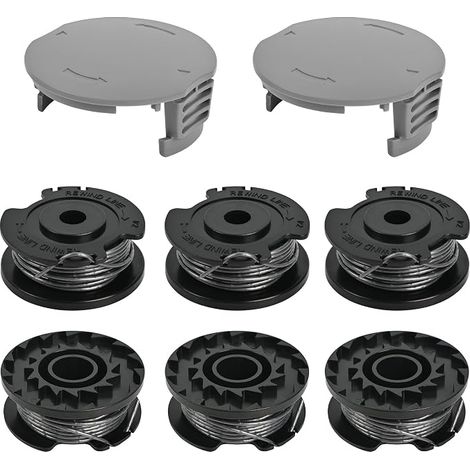Bobine Fil Coupe Bordure pour Bosch EasyGrassCut Rotofil, 6 Bobines et 2 Couvercles, Fil Débroussailleuse (1/5)